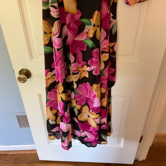 Baltic Born Katinka Wrap Maxi Dress Black Multi Floral Size S NWT Party Wedding - Picture 9 of 16